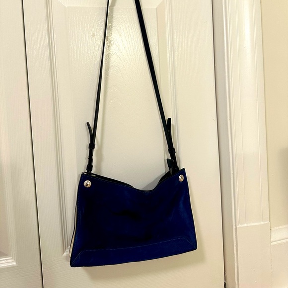 Rag & Bone Deep Blue Suede Crossbody - Picture 3 of 5